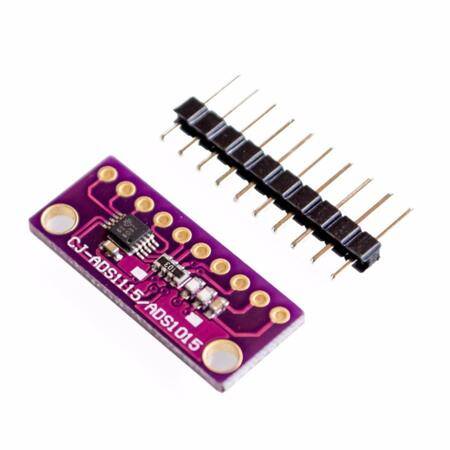 Unsoldered I2C ADS1115 16 Bit ADC 4 Channel Module With Programmable Gain Amplifier 2.0V To 5.5V - 6