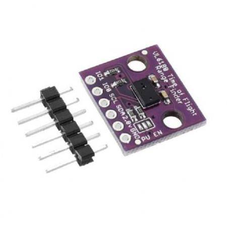 Unsoldered Purple MCU-6180 VL6180 Proximity Sensor Ambient Light Sensor Gesture Recognition Development Board - 1