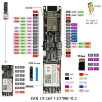  Unsoldered TTGO SIM7600E-H Module ESP32-WROVER-B Chip WiFi Bluetooth 18560 Battery Holder Solar Charge Development Board CH9102F Chip - 2