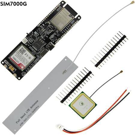  Unsoldered TTGO T-SIM7000G Module ESP32-WROVER-B Chip WiFi Bluetooth 18560 Battery Holder Solar Charge Development Board CH9102F Chip - 2