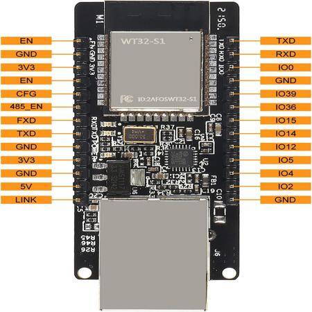 Unwelded WT32-ETH01 V1.2 Serial To Ethernet Module Gateway Module With WiFi + Bluetooth - 4