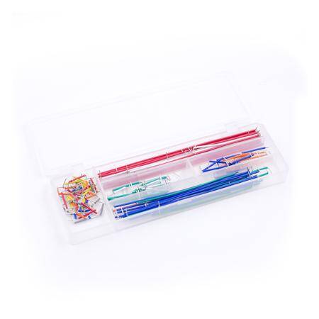 Upgrade Electronics Fun Kit Power Supply Module Jumper Wire Precision Potentiometer 830 Tie-Points Breadboard Plastic Case - 3