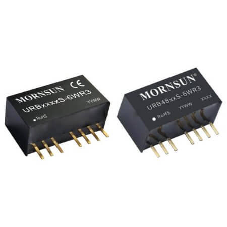 URB2412S-6WR3 DC/DC CONV 6W 9-36VDC 12VDC 500mA - 1