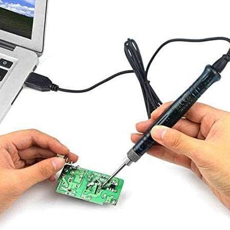 USB 5V 8W USB Siyah Kalem Havya Seti - Sıcaklık Ayarlı Mod Seçimli - 4