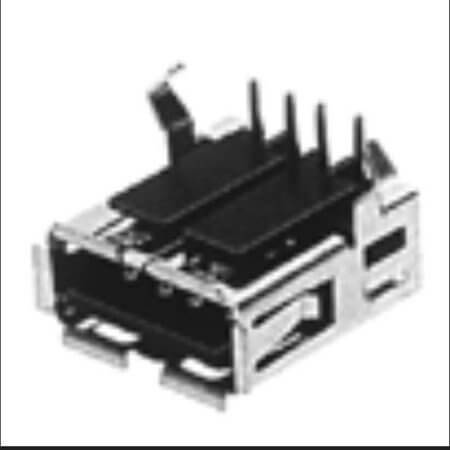 USB-A-SN-B-ST(BZ) CONNECTOR USB A TYPE RIGHT ANGLE 90C DRAGON CITY - 1