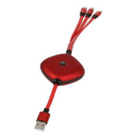 USB A TO L-MU-C SPOOL-RE USB CABLE SPOOL 3 USB TYPE RED - 1