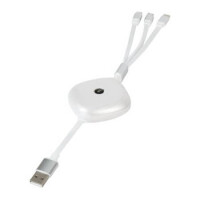 USB A TO-L-MU-C SPOOL-WH USB CABLE SPOOL 3 USB TYPE WHITE - 1