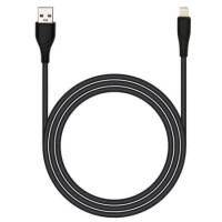 USB A TO LIGHTNING 1M-BL USB CABLE A MALE to LIGHTNING 1MT BLACK - 1