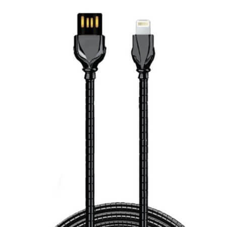 USB A TO LIGHTNING 1M-DG USB CABLE A MALE to LIGHTNING 1MT DARK GRAY - 1