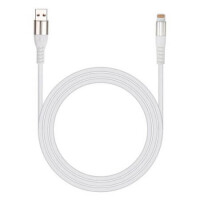 USB A TO LIGHTNING 2M-W USB CABLE A MALE to LIGHTNING 2MT WHITE - 1