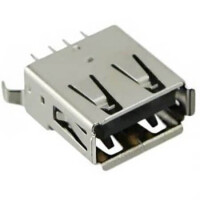 USB-A1VSB6 CONNECTOR USB A TYPE 4P THT - 1