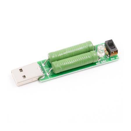 USB Mini Discharge Load Resistor 2A/1A With Switch 1A Green Led, 2A Red Led - 2
