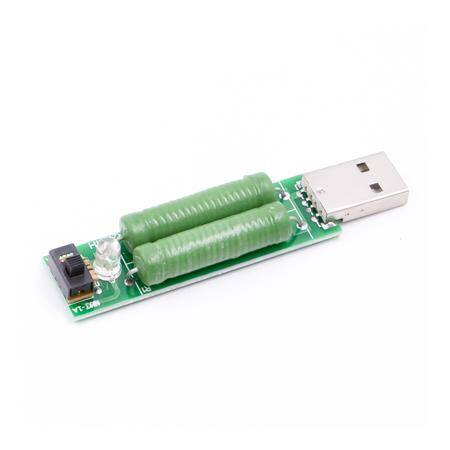 USB Mini Discharge Load Resistor 2A/1A With Switch 1A Green Led, 2A Red Led - 3