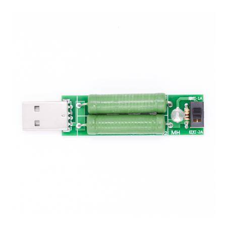 USB Mini Discharge Load Resistor 2A/1A With Switch 1A Green Led, 2A Red Led - 4