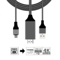 USB3.1 TYPE C-HDMI KABLO USB 3.1 TYPE-C HDMI 4K 60HZ 30HZ KABLOSU - 1