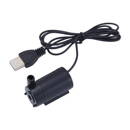 USB'li 5V Siyah Sessiz Mini Dalgıç Pompa - 1