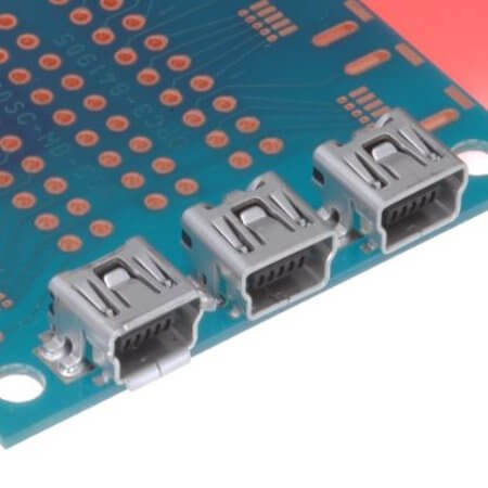 UX60SC-MB-5ST(80) CONNECTOR USB MINI B TYPE RCPT R/A SMD HIROSE - 1