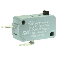 V15T22-E1C200 SWITCH MICRO 22A 250VAC SPST-NC CHASSIS MOUNT - 1