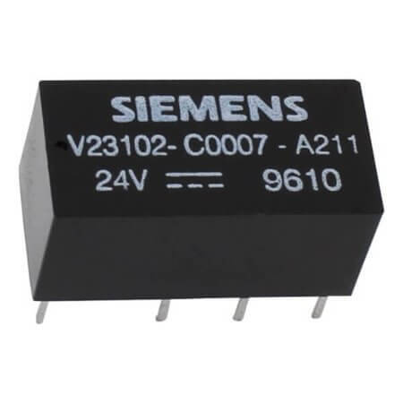 V23102-C0007-A211 RELAY 2A 24VDC DPDT (2FormC) TELECOM TYPE - 1