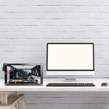 VEDDHA MINERCASE T3 6GPU Aluminum Alloy Stackable Frame With 4 Fans Size:552X338X385mm - 3