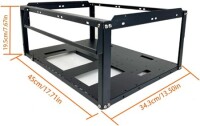 VEDDHA MINERCASE T3 6GPU Aluminum Alloy Stackable Frame With 4 Fans Size:552X338X385mm - 5