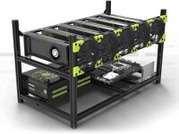 VEDDHA MINERCASE V4C 6GPU Aluminum Alloy Frame With 5 Fans Size: 640X350X380mm - 2