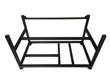 VEDDHA MINERCASE V4C 6GPU Aluminum Alloy Frame Without Fans Size: 640x350x380mm - 2