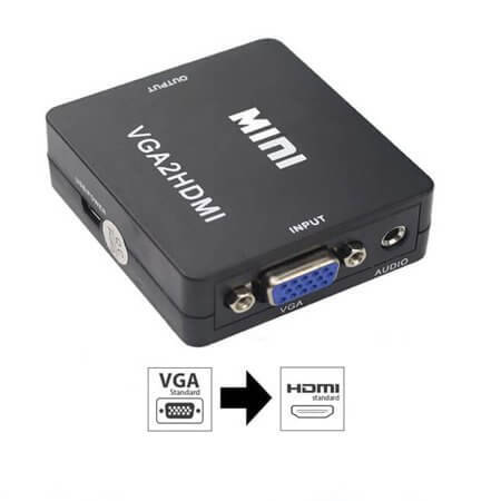 VGA-HDMI DÖNÜŞTÜRÜCÜ VGA-HDMI ÇEVİRİCİ APARAT 1080P - 1