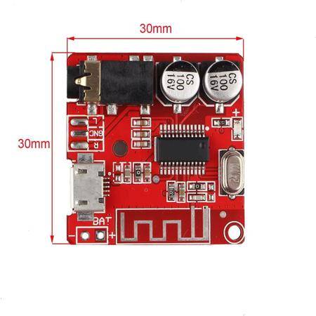 VHM-314 Red MP3 Bluetooth Decoder Board Nondestructive Car Speaker Amplifier Retrofit Bluetooth 4.1 Circuit Board - 4