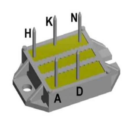 VUO68-14NO7 DIODE BRIDGE 68A 1400V 3PH ECO-PAC1 - 1