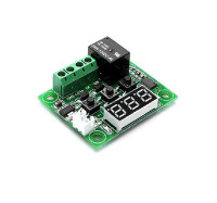 W1209 DC 12V heat cool temp thermostat temperature control switch temperature controller thermometer thermo controller 50CM(Red) - 2