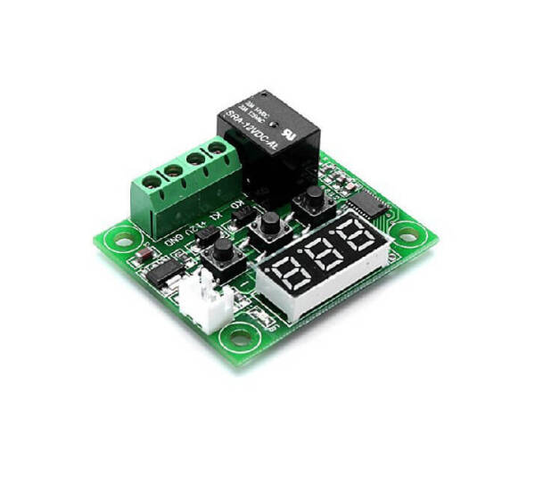 W1209 DC 12V heat cool temp thermostat temperature control switch temperature controller thermometer thermo controller 50CM(Red) - 2