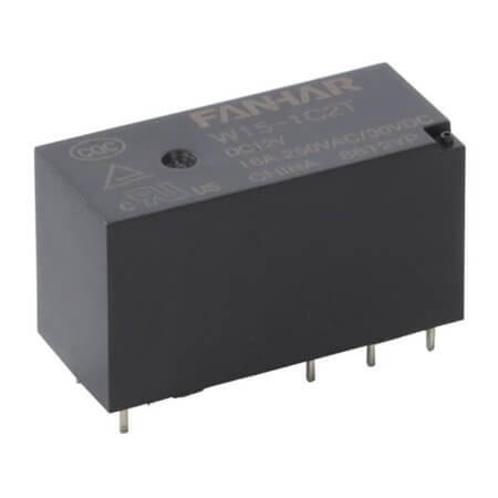 W15-1C1ST-DC24V 12A RELAY POWER 12A 24VDC 1FormC 1P (JW1) FANHAR - 1