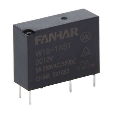 W18-1AST-DC12V RELAY POWER 5A 12VDC 1FormA (ALDP) FANHAR - 1