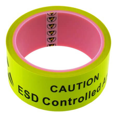 W924 FLOOR WARNING TAPE ESD T0.038 45MMx25M - 1