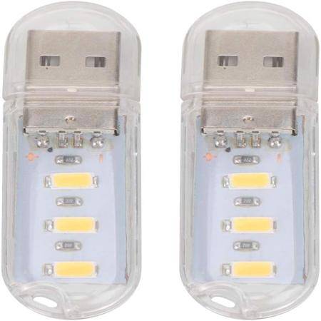 Warm Mini U-Shaped Night Light 3 Led With Touch Switch - 1