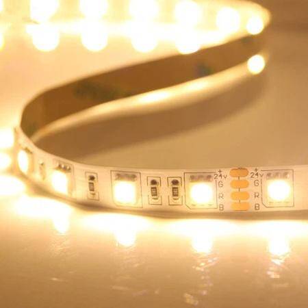 Warm White 5050 Smd Led Strip Flexible 5M/Roll Non-Waterproof 24V - 1