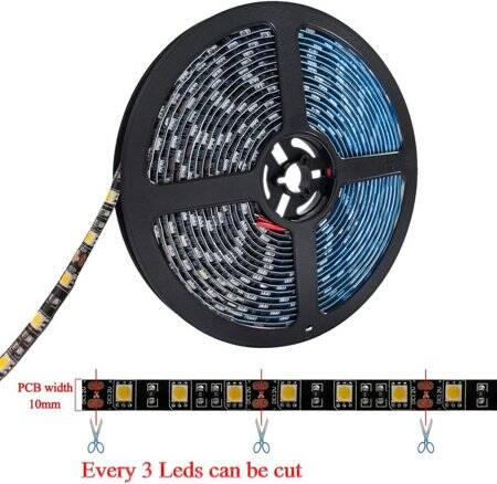 Warm White 9mm 12V LED Exposed Light String With High Quality Circuit Board 50LED/Set - 3