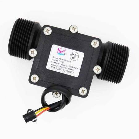 Water Flow Sensor (Sea) DN32 Flowmeter 1.25'' 1-120L/min 3.5-12V - 1