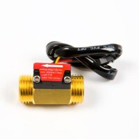 Water Flow Sensor (Sea) YF-B1 Flowmeter G1/2 1-25L/min 3.5-12V Brass - 1
