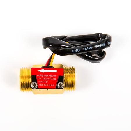 Water Flow Sensor (Sea) YF-B1 Flowmeter G1/2 1-25L/min 3.5-12V Brass - 6