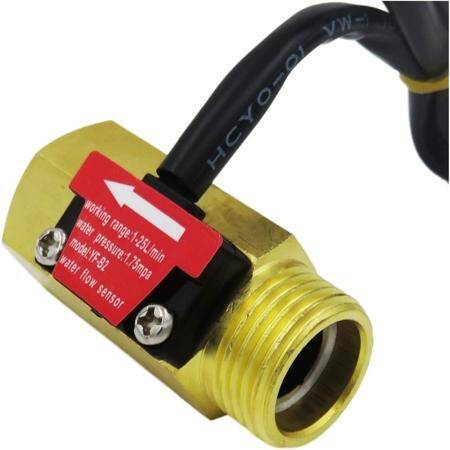 Water Flow Sensor (Sea) YF-B2 Flowmeter G1/2 1-25L/min 5-15V Brass - 1