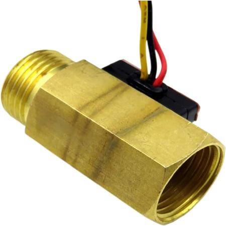 Water Flow Sensor (Sea) YF-B2 Flowmeter G1/2 1-25L/min 5-15V Brass - 3