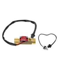 Water Flow Sensor (Sea) YF-B7 Flowmeter With M8 Thread NTC 50K Sensor G1/2 1-25L/min 5-15V Brass - 1
