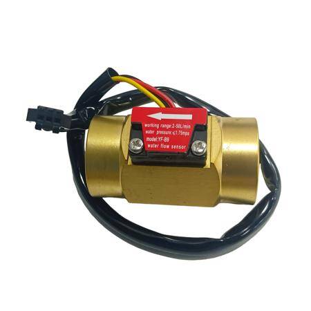 Water Flow Sensor (Sea) YF-B9 Flowmeter G3/4 2-50L/min 5-24V Brass - 1