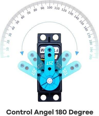 Waterproof FEETECH FT5325M 7.4V 180 Degree High Speed Metal Gear Digital Servo Torque 25kg - 5