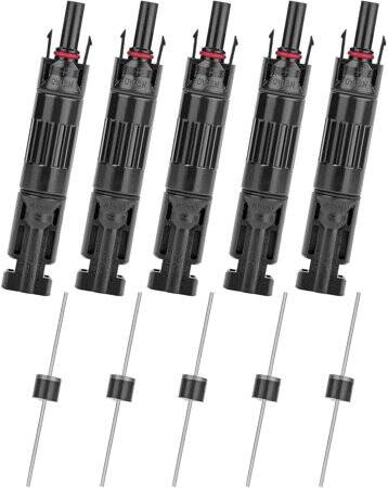 Waterproof MC4 30A PV Diode Solar Connector - 1