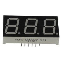 WCN3-0056B7-A11 LED DISPLAY 7 SEGMENT 3DIGIT 14.2MM (+) BLUE - 1