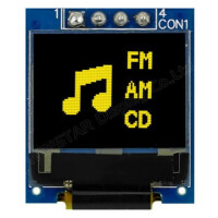 WEA006448ALPP3N00000 OLED COG 64X48 YELLOW 0.66