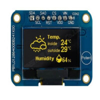 WEA012864DLPP3N00001 OLED COG 128X64 YELLOW 0.96